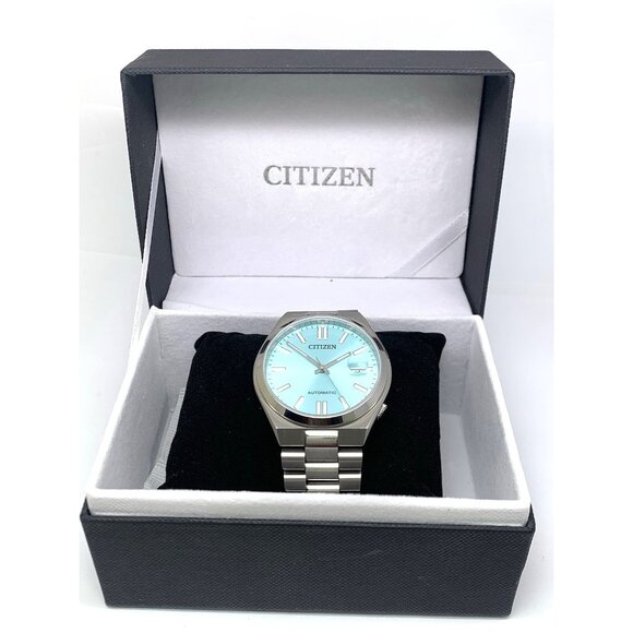 Citizen Men's Watch NJ0151-88M Tsuyosa Automatic Teal Blue Dial Stainless Steel - Picture 3 of 15